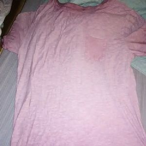 Mens polyester cotton blend longer length tee